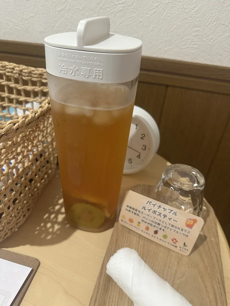 Mother's Nestで用意されたパイナップルルイボスティー